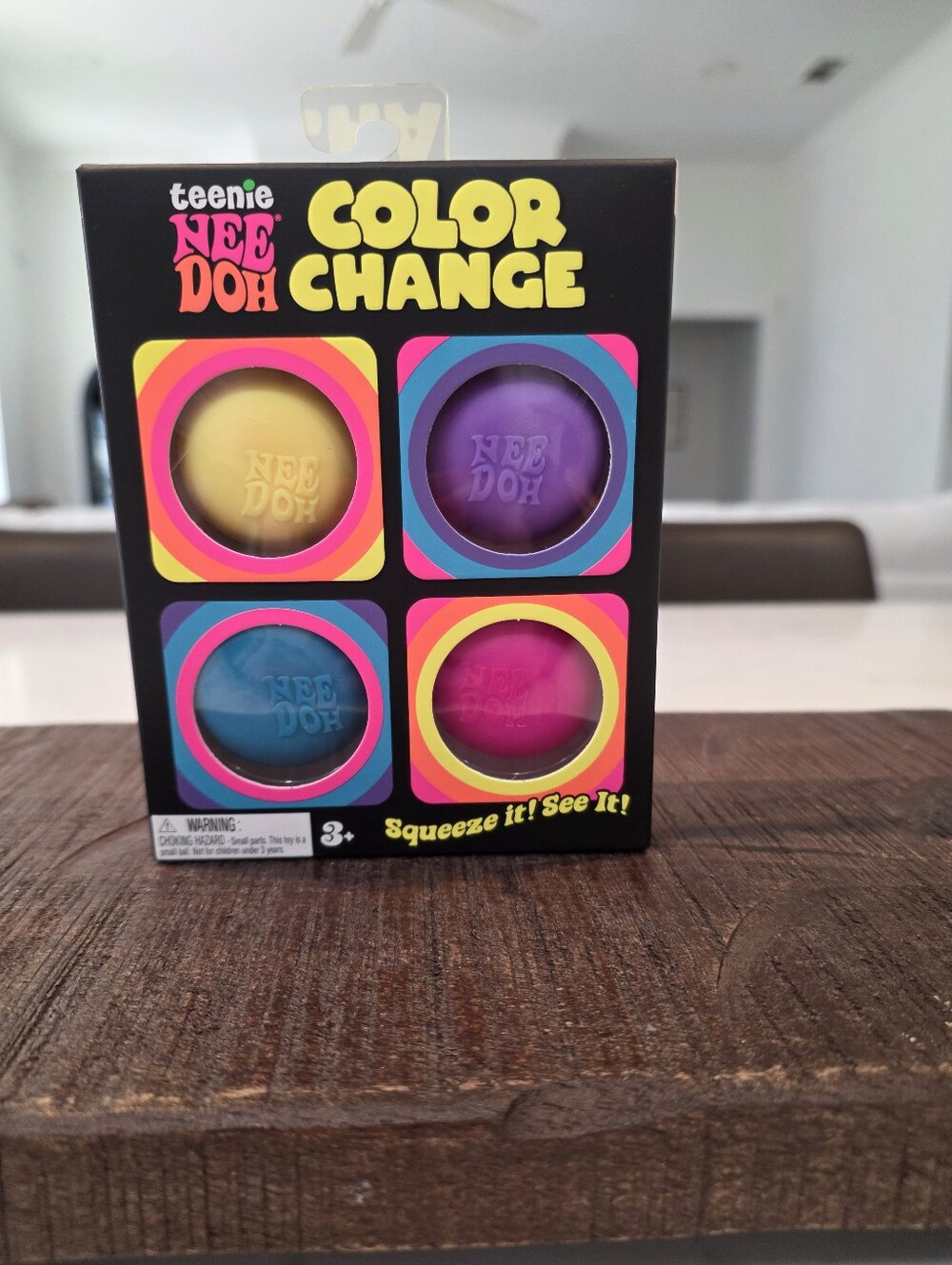 Needoh Teenie Color Change Balls 4 Pack